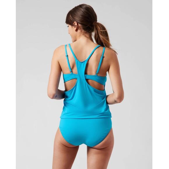 NWT Athleta Seascape Blousy Tankini - 32 B/C - santorini blue - 32 B/C - Picture 2 of 4